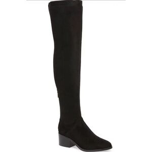 Steve Madden Gabbie Thigh High OTK Suede Low Heeled Boot - Size 7